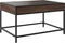 vidaXL - Salontafel - met - Infinity - LED - 70x50x41 - cm - bruin - eikenkleurig