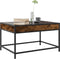 vidaXL - Salontafel - met - Infinity - LED - 70x50x41 - cm - gerookt - eikenkleurig