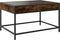 vidaXL - Salontafel - met - Infinity - LED - 70x50x41 - cm - gerookt - eikenkleurig