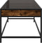 vidaXL - Salontafel - met - Infinity - LED - 70x50x41 - cm - gerookt - eikenkleurig