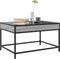vidaXL - Salontafel - met - Infinity - LED - 70x50x41 - cm - grijs - sonoma - eikenkleur