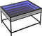 vidaXL - Salontafel - met - Infinity - LED - 70x50x41 - cm - grijs - sonoma - eikenkleur