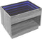 vidaXL - Salontafel - met - Infinity - LED - 70x50x50 - cm - grijs - sonoma - eikenkleur