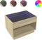 vidaXL - Salontafel - met - Infinity - LED - 70x50x50 - cm - sonoma - eikenkleurig