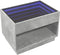 vidaXL - Salontafel - met - Infinity - LED - 70x50x50 - cm - betongrijs