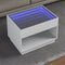 vidaXL - Salontafel - met - Infinity - LED - 70x50x50 - cm - wit