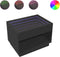 vidaXL - Salontafel - met - Infinity - LED - 70x50x50 - cm - zwart
