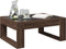 vidaXL - Salontafel - met - Infinity - LED - 70x53x30 - cm - bruin - eikenkleurig