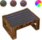vidaXL - Salontafel - met - Infinity - LED - 70x53x30 - cm - gerookt - eikenkleurig