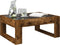 vidaXL - Salontafel - met - Infinity - LED - 70x53x30 - cm - gerookt - eikenkleurig