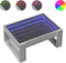 vidaXL - Salontafel - met - Infinity - LED - 70x53x30 - cm - grijs - sonoma - eikenkleur