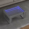 vidaXL - Salontafel - met - Infinity - LED - 70x53x30 - cm - grijs - sonoma - eikenkleur