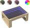vidaXL - Salontafel - met - Infinity - LED - 70x53x30 - cm - sonoma - eikenkleurig