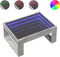 vidaXL - Salontafel - met - Infinity - LED - 70x53x30 - cm - betongrijs