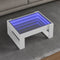 vidaXL - Salontafel - met - Infinity - LED - 70x53x30 - cm - wit