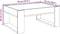 vidaXL - Salontafel - met - Infinity - LED - 70x53x30 - cm - wit