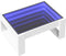 vidaXL - Salontafel - met - Infinity - LED - 70x53x30 - cm - wit