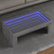 vidaXL - Salontafel - met - Infinity - LED - 90x50x30 - cm - grijs - sonoma - eikenkleur