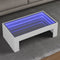vidaXL - Salontafel - met - Infinity - LED - 90x50x30 - cm - wit