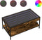 vidaXL - Salontafel - met - Infinity - LED - 90x50x38 - cm - gerookt - eikenkleurig