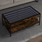 vidaXL - Salontafel - met - Infinity - LED - 90x50x38 - cm - gerookt - eikenkleurig