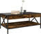 vidaXL - Salontafel - met - Infinity - LED - 90x50x38 - cm - gerookt - eikenkleurig