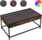 vidaXL - Salontafel - met - Infinity - LED - 90x50x41 - cm - gerookt - eikenkleurig