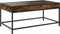 vidaXL - Salontafel - met - Infinity - LED - 90x50x41 - cm - gerookt - eikenkleurig