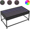 vidaXL - Salontafel - met - Infinity - LED - 90x50x41 - cm - zwart