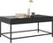 vidaXL - Salontafel - met - Infinity - LED - 90x50x41 - cm - zwart