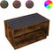 vidaXL - Salontafel - met - Infinity - LED - 90x50x50 - cm - gerookt - eikenkleurig
