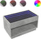 vidaXL - Salontafel - met - Infinity - LED - 90x50x50 - cm - betongrijs