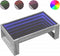 vidaXL - Salontafel - met - Infinity - LED - 90x53x30 - cm - grijs - sonoma - eikenkleur