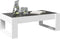 vidaXL - Salontafel - met - Infinity - LED - 90x53x30 - cm - wit