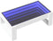 vidaXL - Salontafel - met - Infinity - LED - 90x53x30 - cm - wit