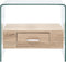 vidaXL - Salontafel - met - lade - 50x50x45 - cm - gehard - glas