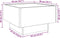 vidaXL - Salontafel - met - LED - 50x50x30 - cm - bewerkt - hout - betongrijs