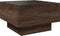 vidaXL - Salontafel - met - LED - 50x50x30 - cm - bewerkt - hout - bruin - eikenkleurig