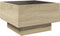 vidaXL - Salontafel - met - LED - 50x50x30 - cm - bewerkt - hout - sonoma - eikenkleurig