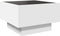 vidaXL - Salontafel - met - LED - 50x50x30 - cm - bewerkt - hout - wit