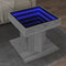 vidaXL - Salontafel - met - LED - 50x50x45 - cm - bewerkt - hout - grijs - sonoma - eiken
