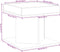 vidaXL - Salontafel - met - LED - 50x50x45 - cm - bewerkt - hout - betongrijs