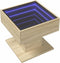 vidaXL - Salontafel - met - LED - 50x50x45 - cm - bewerkt - hout - sonoma - eikenkleurig