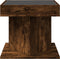 vidaXL - Salontafel - met - LED - 50x50x45 - cm - bewerkt - hout - gerookt - eikenkleur