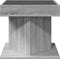 vidaXL - Salontafel - met - LED - 50x50x45 - cm - bewerkt - hout - grijs - sonoma - eiken