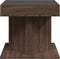 vidaXL - Salontafel - met - LED - 50x50x45 - cm - bewerkt - hout - bruin - eikenkleurig