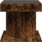 vidaXL - Salontafel - met - LED - 50x50x45 - cm - bewerkt - hout - gerookt - eikenkleur