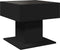 vidaXL - Salontafel - met - LED - 50x50x45 - cm - bewerkt - hout - zwart
