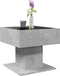 vidaXL - Salontafel - met - LED - 50x50x45 - cm - bewerkt - hout - betongrijs