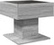 vidaXL - Salontafel - met - LED - 50x50x45 - cm - bewerkt - hout - grijs - sonoma - eiken